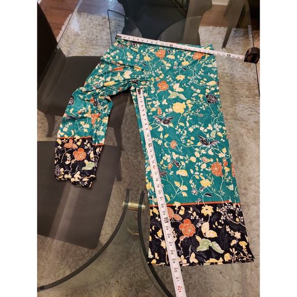 Est. 1946 Calypso Green Floral Polyester Boho Hippie Chic Harem Pants 22/24W - Picture 10 of 12